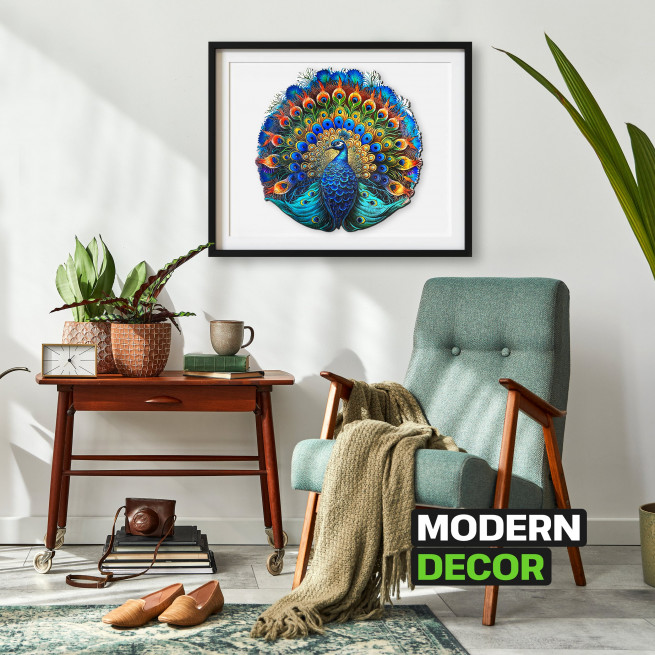 Bilder och foton av Peacock puzzle 200 pieces. ESC WELT.