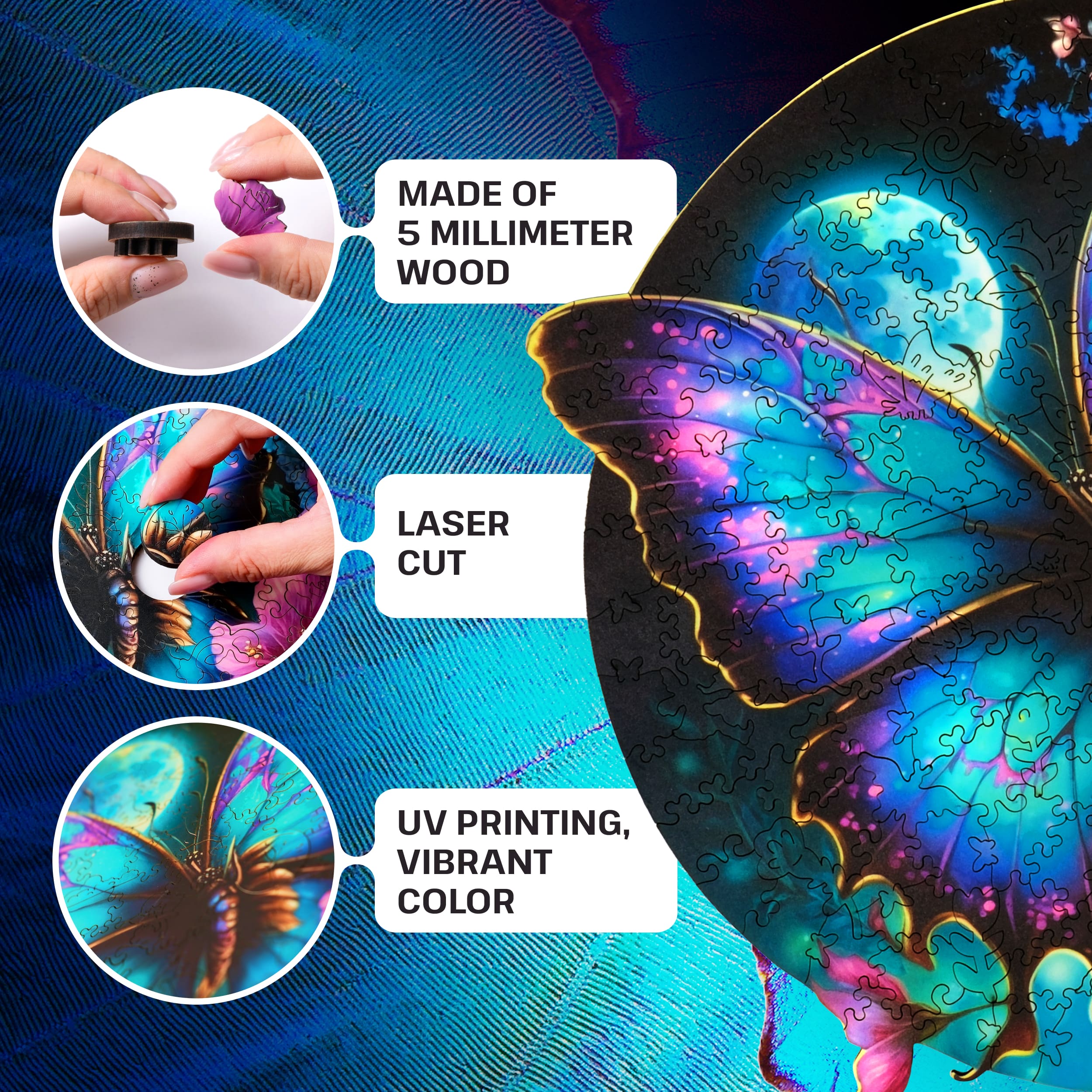 Bilder och foton av Butterfly puzzle 500 pieces. ESC WELT.