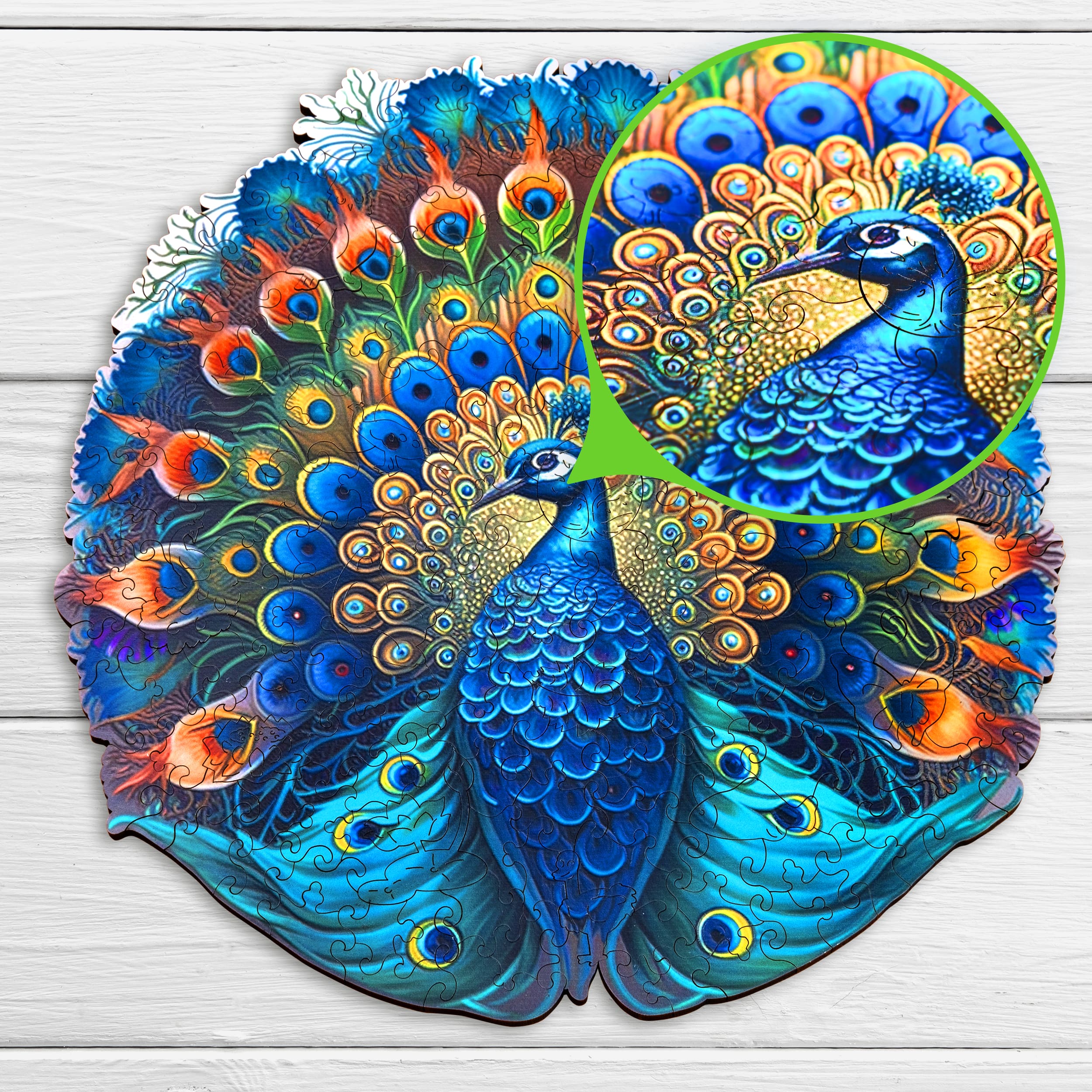 Bilder och foton av Peacock puzzle 200 pieces. ESC WELT.