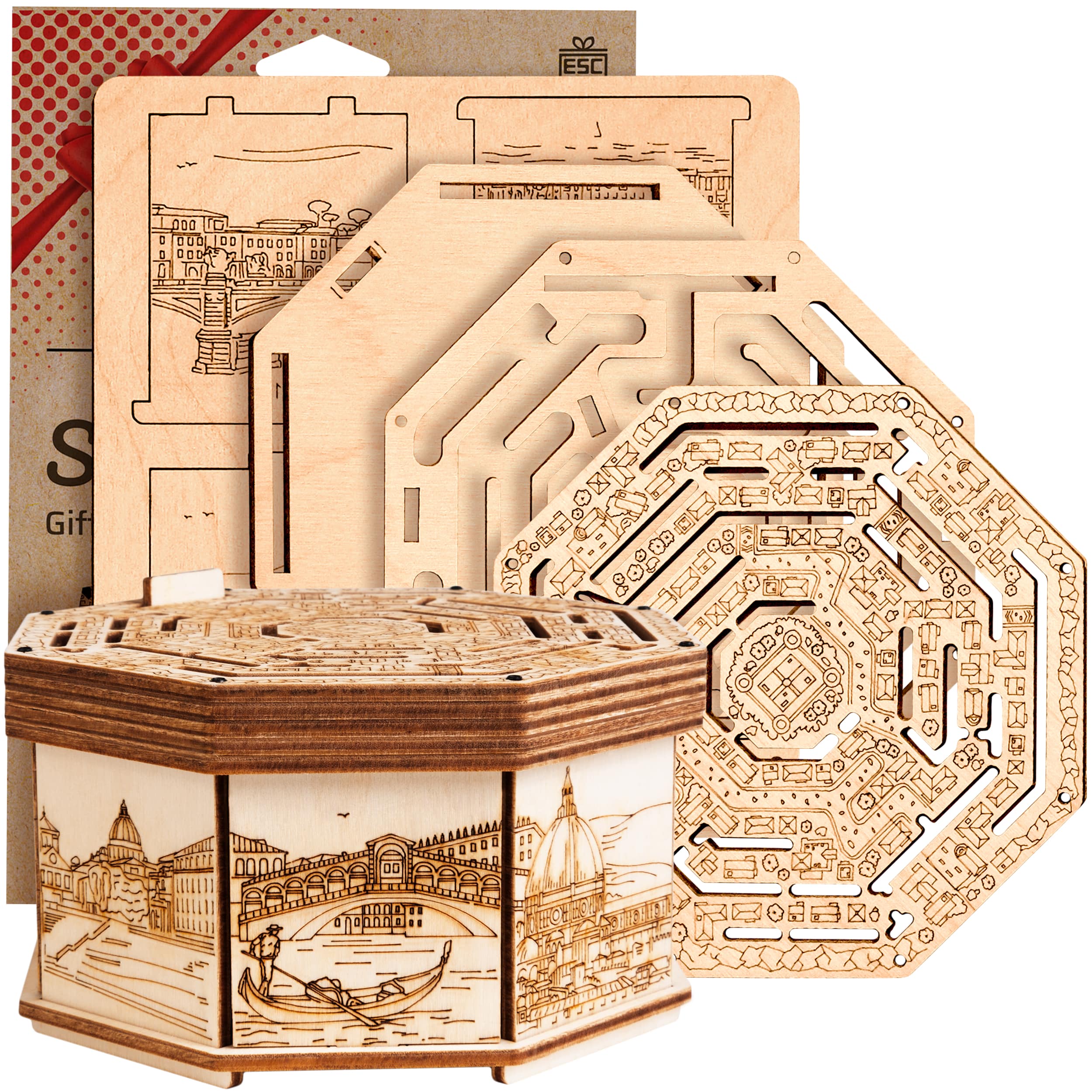 Bilder och foton av Wooden Secret MAZE BOX. ESC WELT.