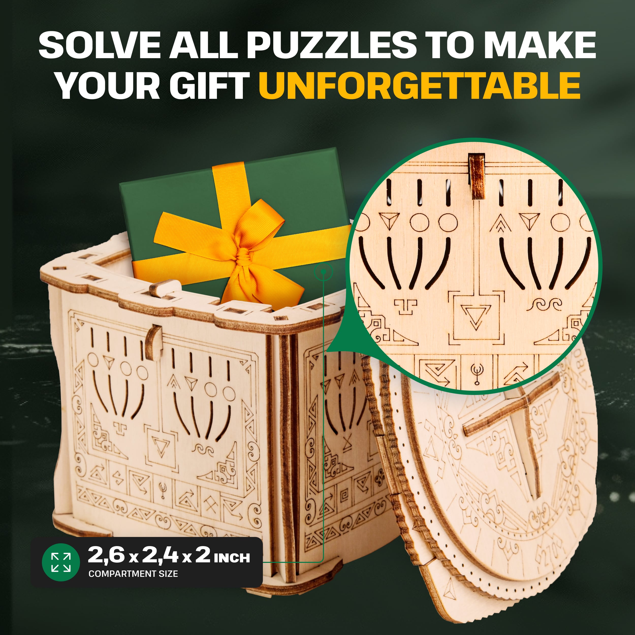 Bilder och foton av Wooden Secret LOCK BOX. ESC WELT.